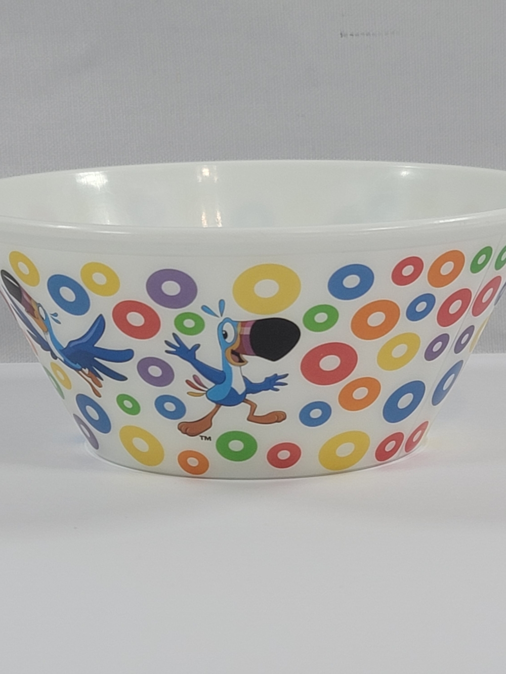 VTG Kelloggs Fruit Loops Toucan Sam Plastic Cereal Bowl